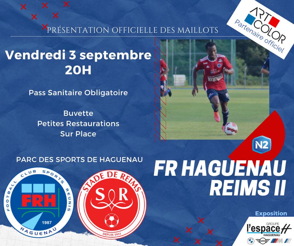 Match de football : FR Haguenau - Stade de Reims II