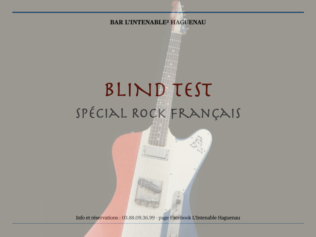 Blindtest Spécial Rock Français