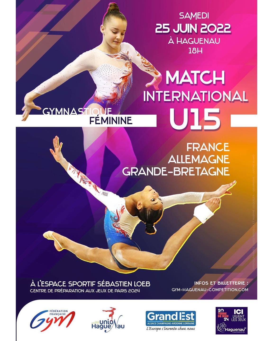 Match international gymnastique U15