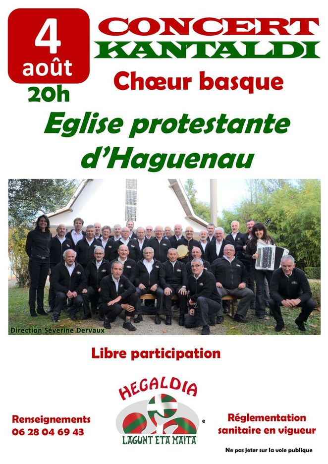 Concert par le chœur d\'hommes basques HEGALDIA