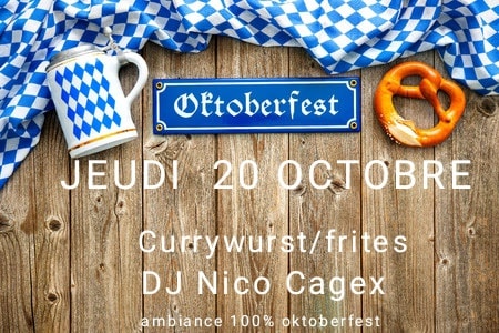 Soirée Oktoberfest Jeudi 20 octobre