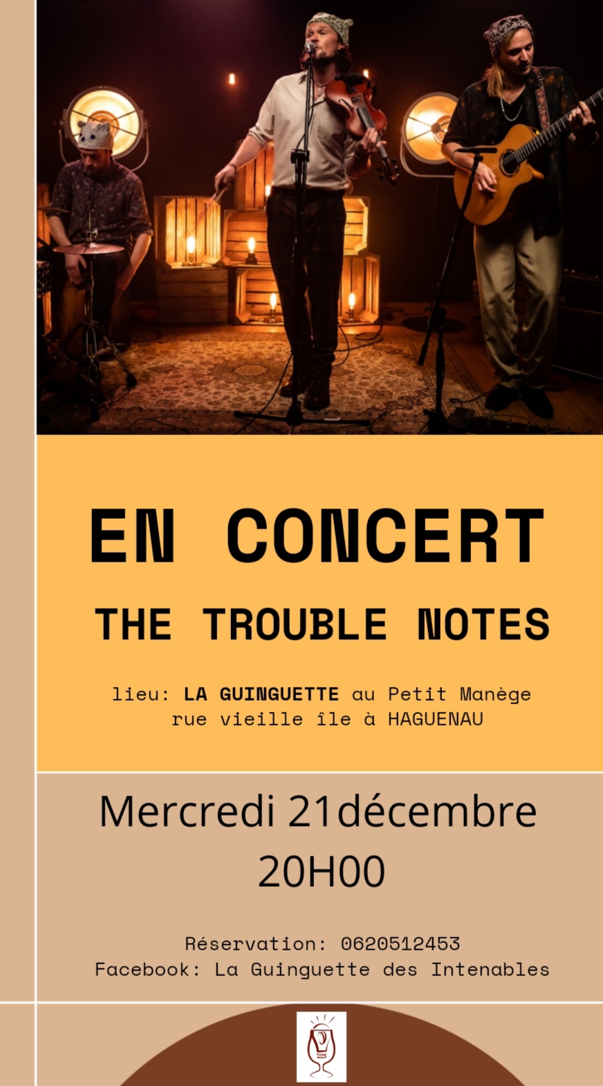 Concert THE TROUBLES NOTES à La Guinguette
