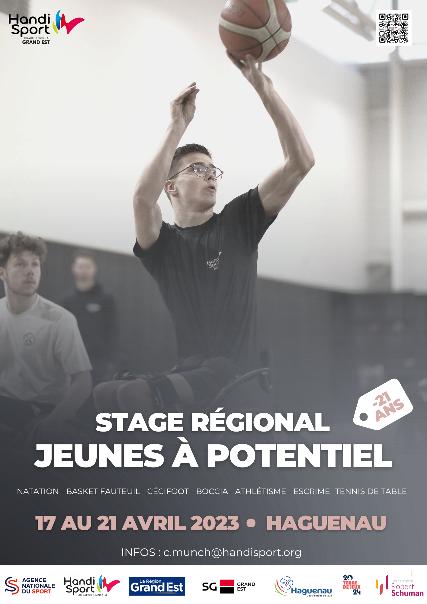 Stage régional handisport "Jeunes à potentiel"