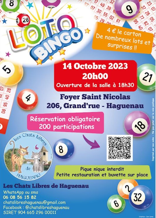 Loto Bingo "Les Chats Libres de Haguenau"