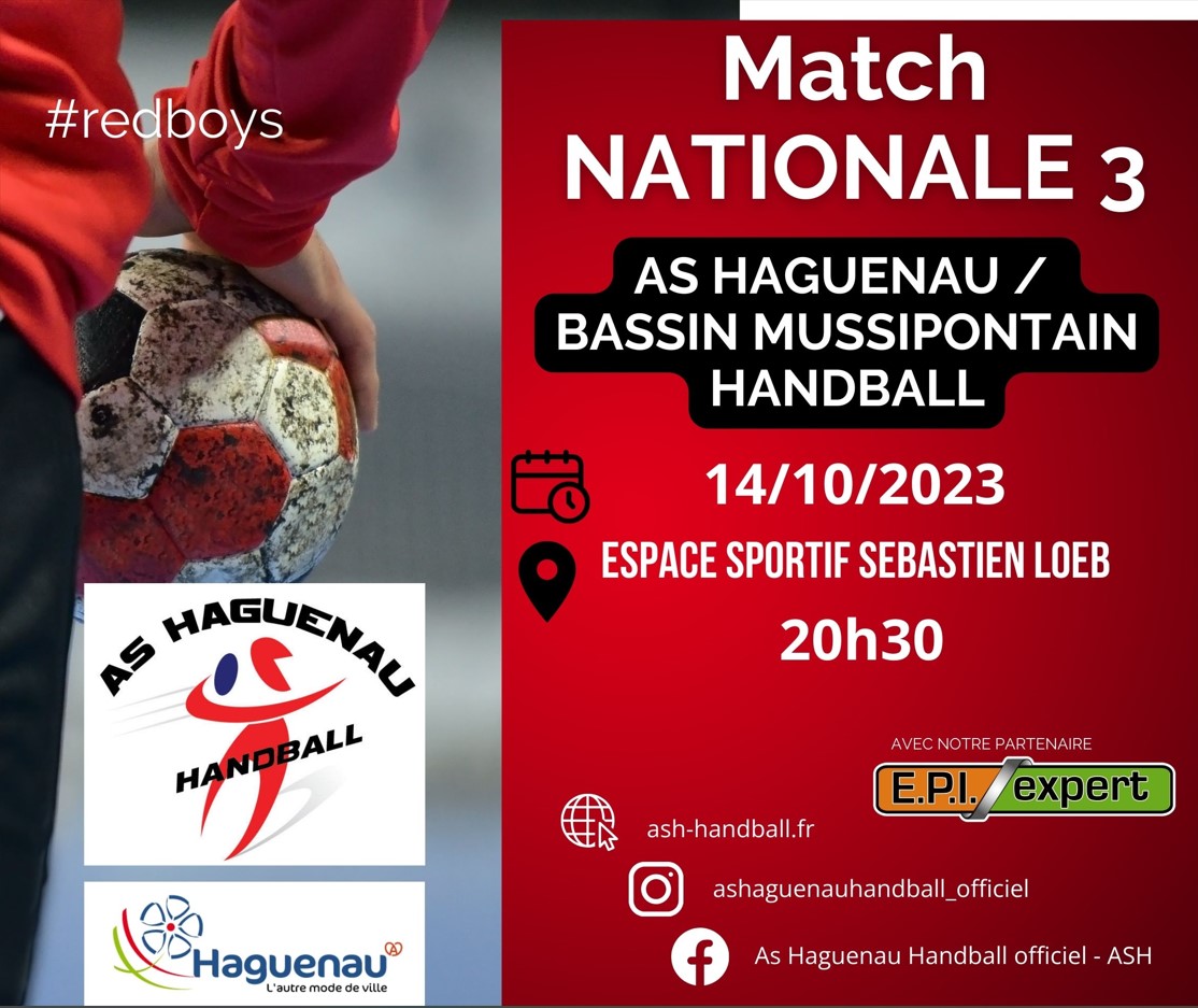 Handball - Match Nationale 3 HAGUENAU / BASSIN MUSSIPONTAIN