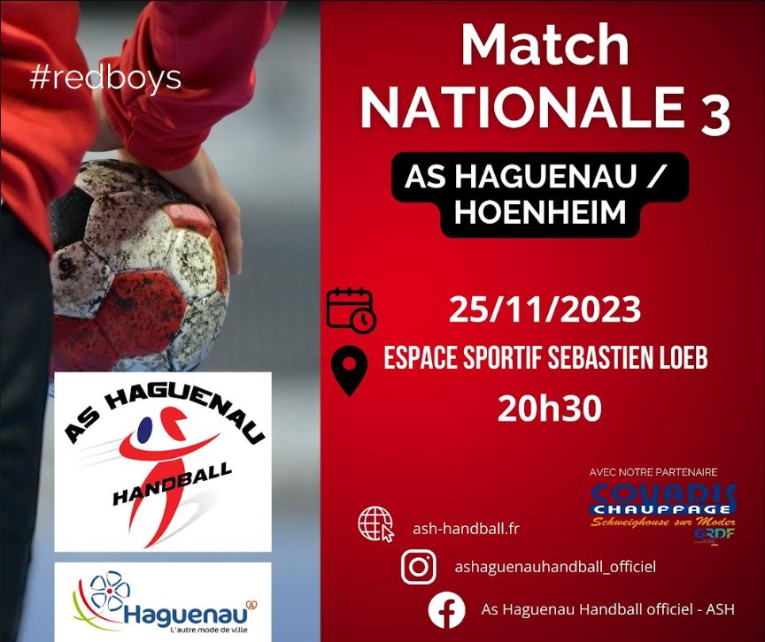 Handball - Match Nationale 3 HAGUENAU / HOENHEIM