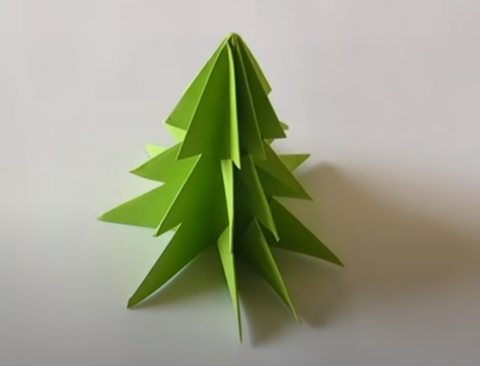 Sapin en origami