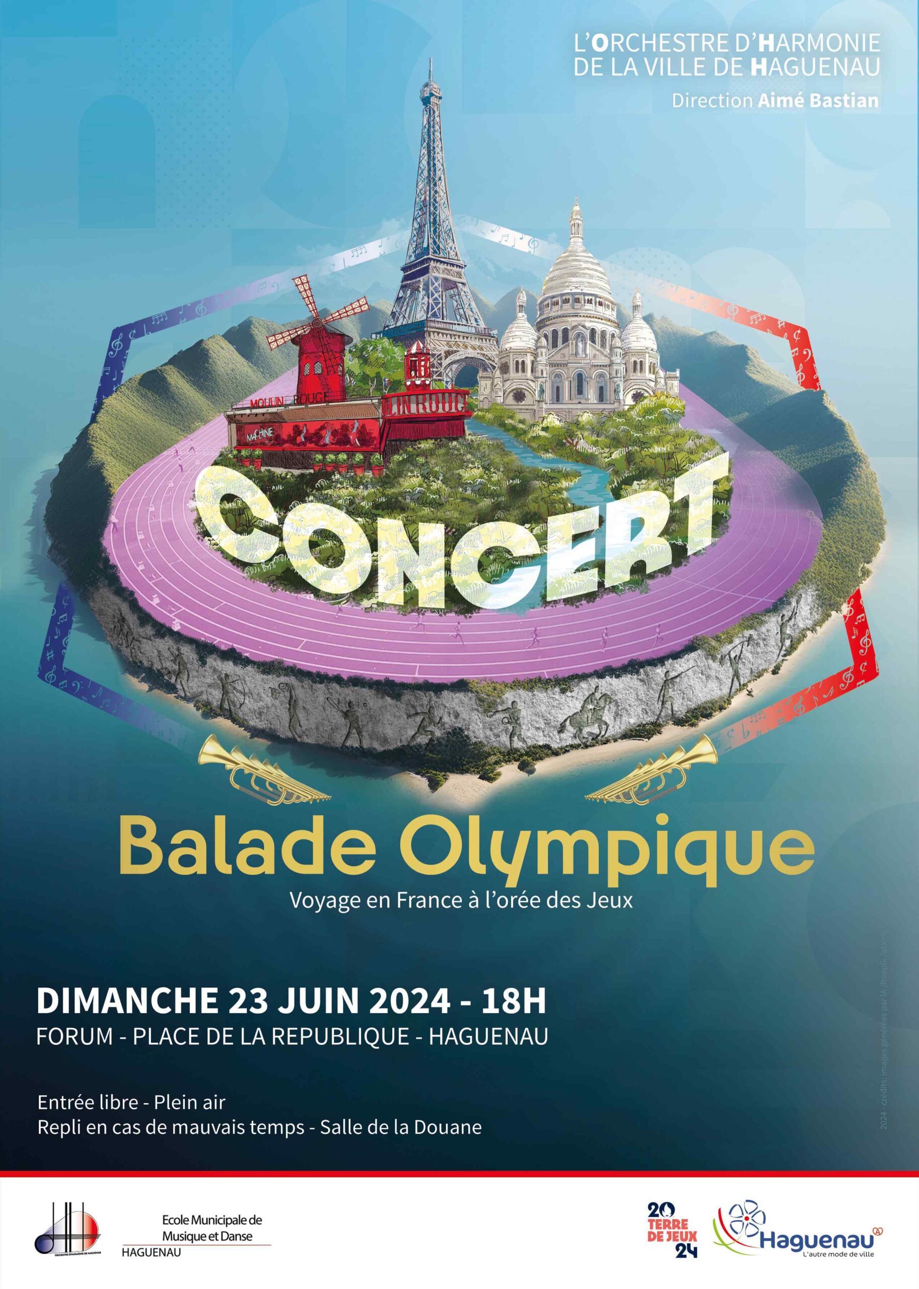 Concert de l'Orchestre d'Harmonie de HAGUENAU - Balade Olympique