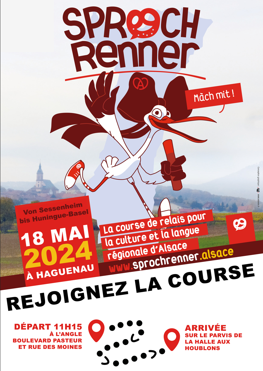 Le Sprochrenner - course de relais pour la culture et la langue régionale d'Alsace