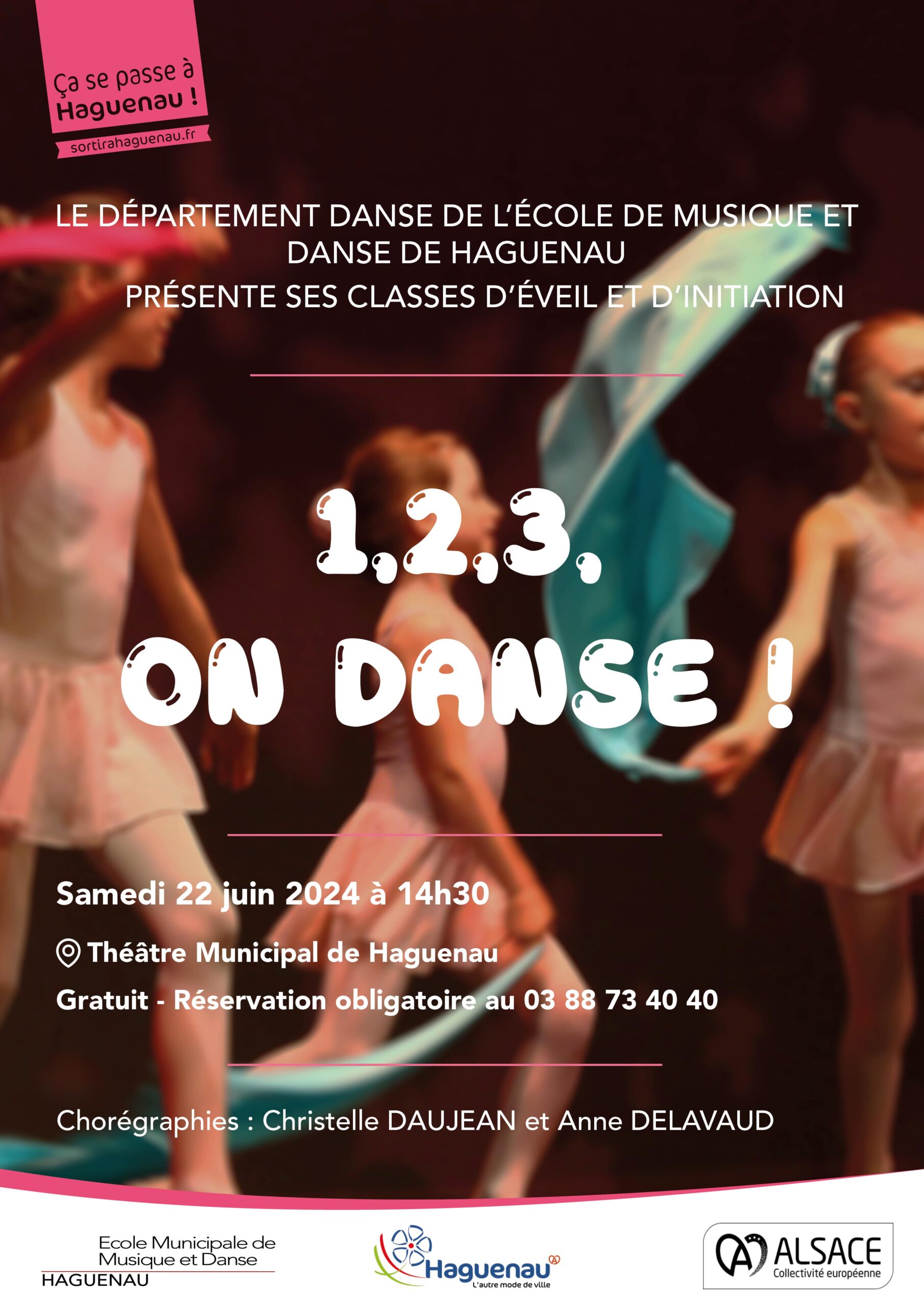 « 1,2,3, On Danse ! » - Gala de danse des classes d’éveil et initiation de l’École de Musique et Danse de Haguenau